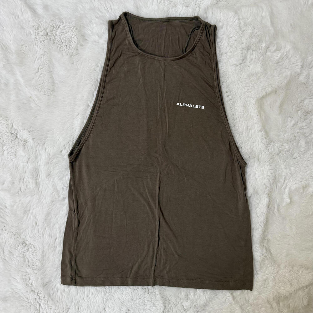 Alphalete Men's Brown Muscle Tank Top